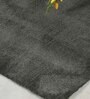 Grey Solid Polyester 5 ft x 7 ft Machine Made Carpet