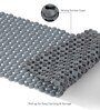 Grey Solid PVC 33x16 Inches Antiskid Shower Bath Mat