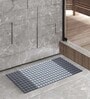 Grey Solid PVC 34x15 Inches Antiskid Shower Bath Mat