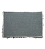 Grey Solid Shaggy 24x16 Inches Anti Skid Door Mat
