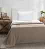 Grey Solid TC 256 Cotton Single Bed Bedcover