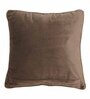 Grey Solid Velvet 16 x 16 Inches Cushion Cover