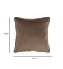 Grey Solid Velvet 16 x 16 Inches Cushion Cover