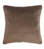Grey Solid Velvet 16 x 16 Inches Cushion Cover