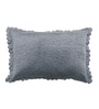 Grey Solid Velvet 27x18 Inches Pillow Cover (1Pc)