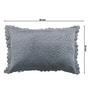 Grey Solid Velvet 27x18 Inches Pillow Cover (1Pc)