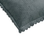 Grey Solid Velvet 27x18 Inches Pillow Cover (1Pc)