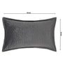 Grey Solid Velvet 27x18 Inches Pillow Cover (1Pc)