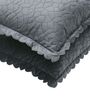 Grey Solid Velvet 27x18 Inches Pillow Covers (Set of 2)