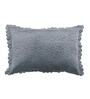 Grey Solid Velvet 27x18 Inches Pillow Covers (Set of 2)