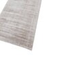 Grey Solid Viscose 13'6 ft X 4'6 ft Hand Woven Runner