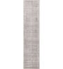 Grey Solid Viscose 2'6 ft X 22'9 ft Hand Woven Runner