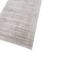 Grey Solid Viscose 2'6 ft X 22'9 ft Hand Woven Runner