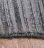 Grey Solid Viscose 2x3 Feet Handmade  Dhurrie