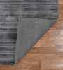 Grey Solid Viscose 2x3 Feet Handmade  Dhurrie
