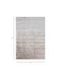 Grey Solid Viscose 5 ft x 7 ft Hand Woven Carpet