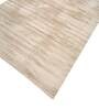 Grey Solid Viscose 5 ft x 7 ft Hand Woven Carpet