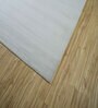Grey Solid Viscose 5 ft X 8 ft Hand Woven Rectangle Carpet