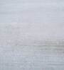 Grey Solid Viscose 8 ft x 10 ft Hand Woven Carpet