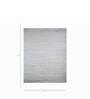 Grey Solid Viscose 8 ft x 10 ft Hand Woven Carpet