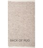 Grey Solid Wool 4 X 6 ft Hand Woven Carpet