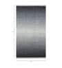 Grey Solid Wool 6 ft X 9 ft Hand Woven Carpet