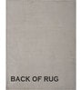 Grey Solid Wool 6 ft X 9 ft Hand Woven Carpet