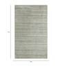 Grey Solid Wool 9 X 12 ft Hand Woven Carpet
