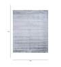 Grey Solid Wool 9 X 12 ft Hand Woven Carpet
