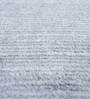 Grey Solid Wool 9 X 12 ft Hand Woven Carpet