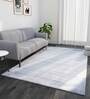 Grey Solid Wool 9 X 12 ft Hand Woven Carpet