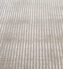 Grey Solid Wool and Viscose 1 ft X 6 ft Hand Woven Runner