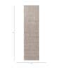 Grey Solid Wool and Viscose 14 ft X 5 ft Hand Woven Runner