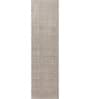 Grey Solid Wool and Viscose 14 ft X 5 ft Hand Woven Runner