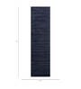 Grey Solid Wool and Viscose 2'6 ft X 8 ft Hand Woven Runner
