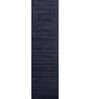 Grey Solid Wool and Viscose 2'6 ft X 8 ft Hand Woven Runner
