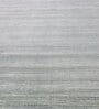 Grey Solid Wool and Viscose 4'5 ft X 10 ft Hand Woven Runner