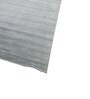 Grey Solid Wool and Viscose 5'10 ft X 13'9 ft Hand Woven Runner