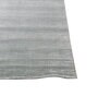 Grey Solid Wool and Viscose 5'10 ft X 13'9 ft Hand Woven Runner