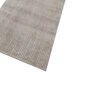 Grey Solid Wool and Viscose 5'6 ft X 12'6 ft Hand Woven Runner