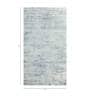 Grey Solid Wool and Viscose 5 ft X 7 ft Hand Woven Carpet