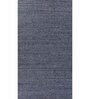 Grey Solid Wool and Viscose 5 ft X 8 ft Hand Woven Carpet