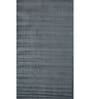 Grey Solid Wool and Viscose 5 ft X 8 ft Hand Woven Rectangle Carpet