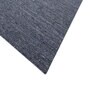 Grey Solid Wool and Viscose 5 ft X 8 ft Hand Woven Carpet