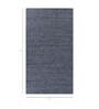 Grey Solid Wool and Viscose 5 ft X 8 ft Hand Woven Carpet