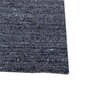 Grey Solid Wool and Viscose 5 ft X 8 ft Hand Woven Carpet