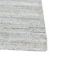 Grey Solid Wool and Viscose 5 ft X 8 ft Hand Woven Rectangle Carpet