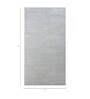 Grey Solid Wool and Viscose 5 ft X 8 ft Hand Woven Carpet
