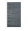 Grey Solid Wool and Viscose 5 ft X 8 ft Hand Woven Rectangle Carpet