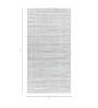 Grey Solid Wool and Viscose 5 ft X 8 ft Hand Woven Rectangle Carpet
